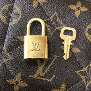 Authentic Louis Vuitton Lock and Key
